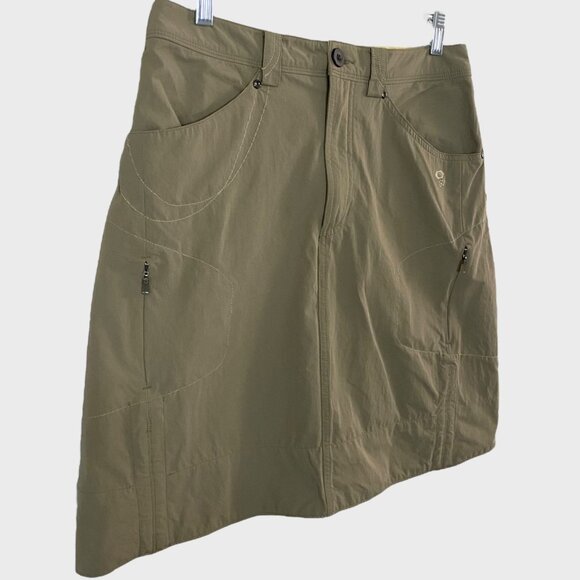 Mountain Hardwear La Strada Travel Skirt Tan Women's 6 Stretch Outdoors Hiking - Picture 2 of 10